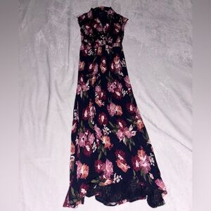 Isabel Maternity Floral Maxi dress